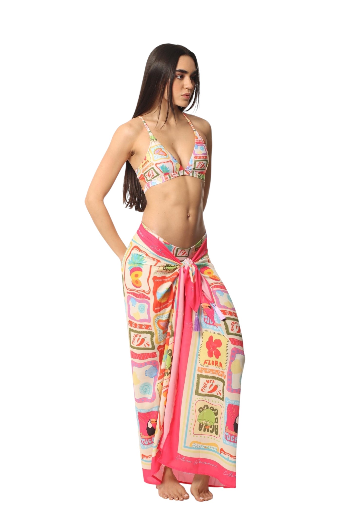 Pareo Match Tropical Doodle