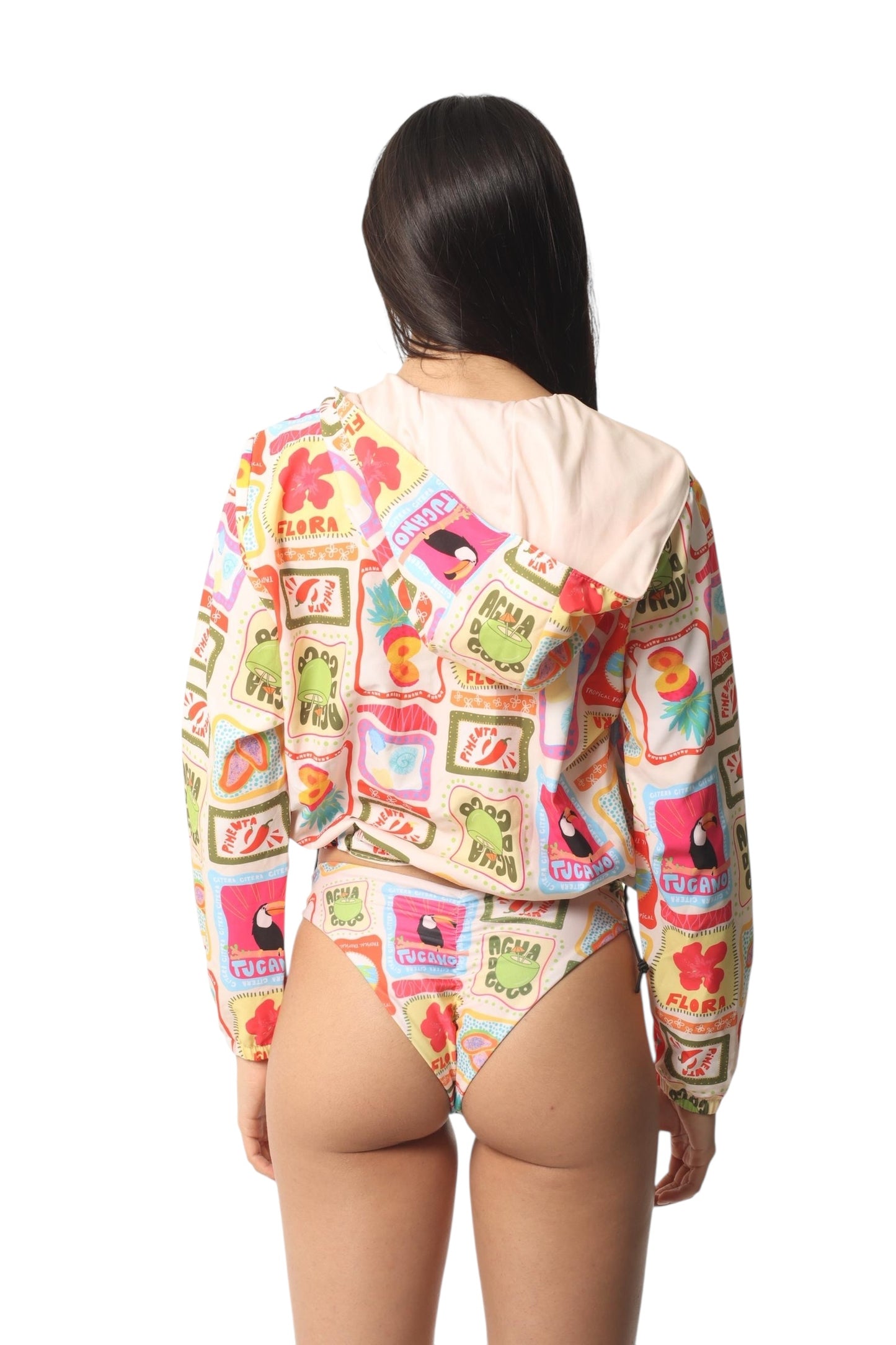 Chaqueta Match Tropical Doodle