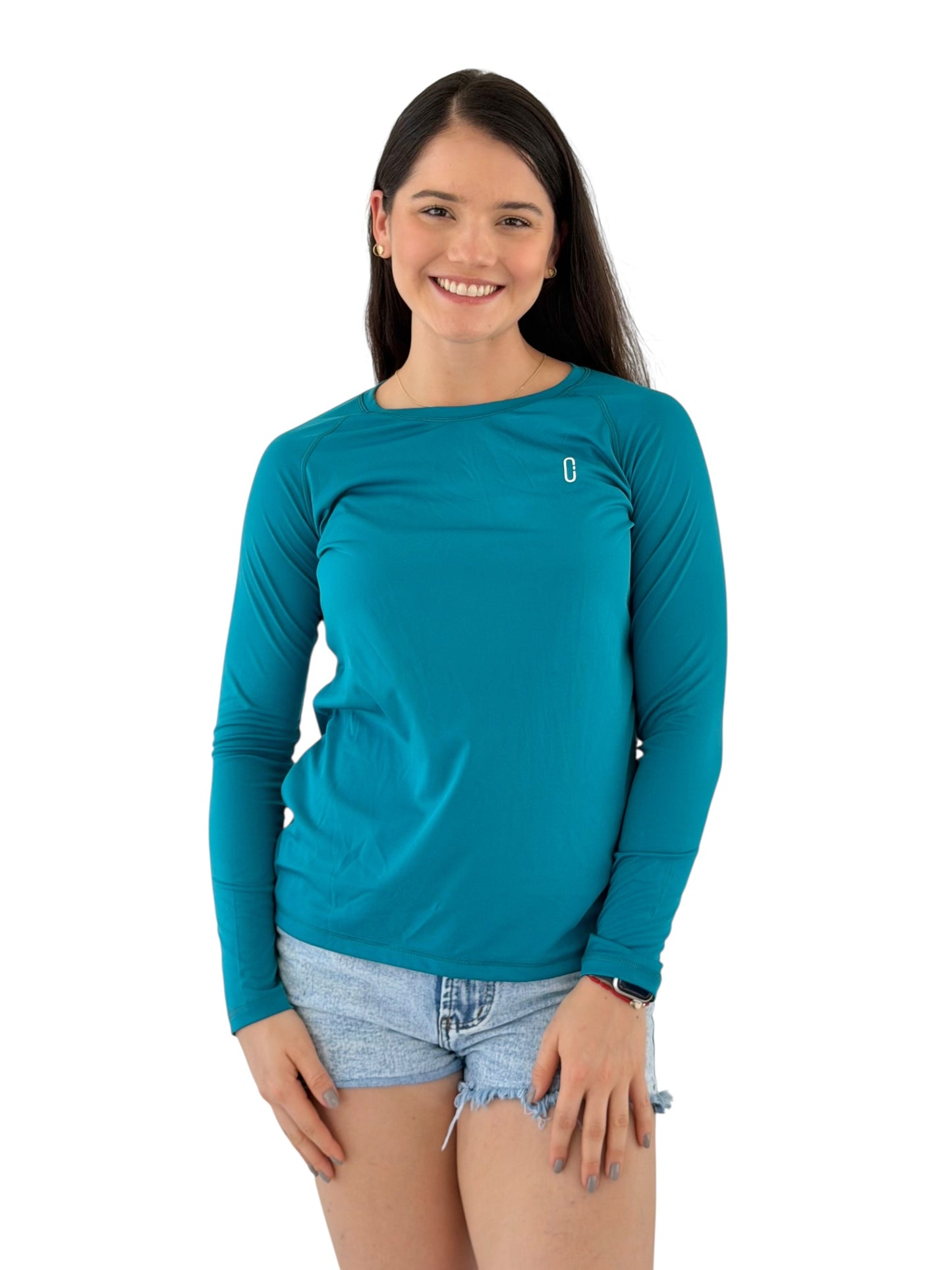 Franela UV Básica Turquesa