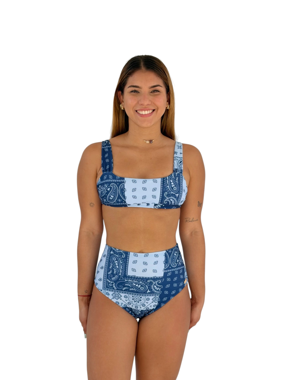 Hanna Panty Alta Blue Bandana