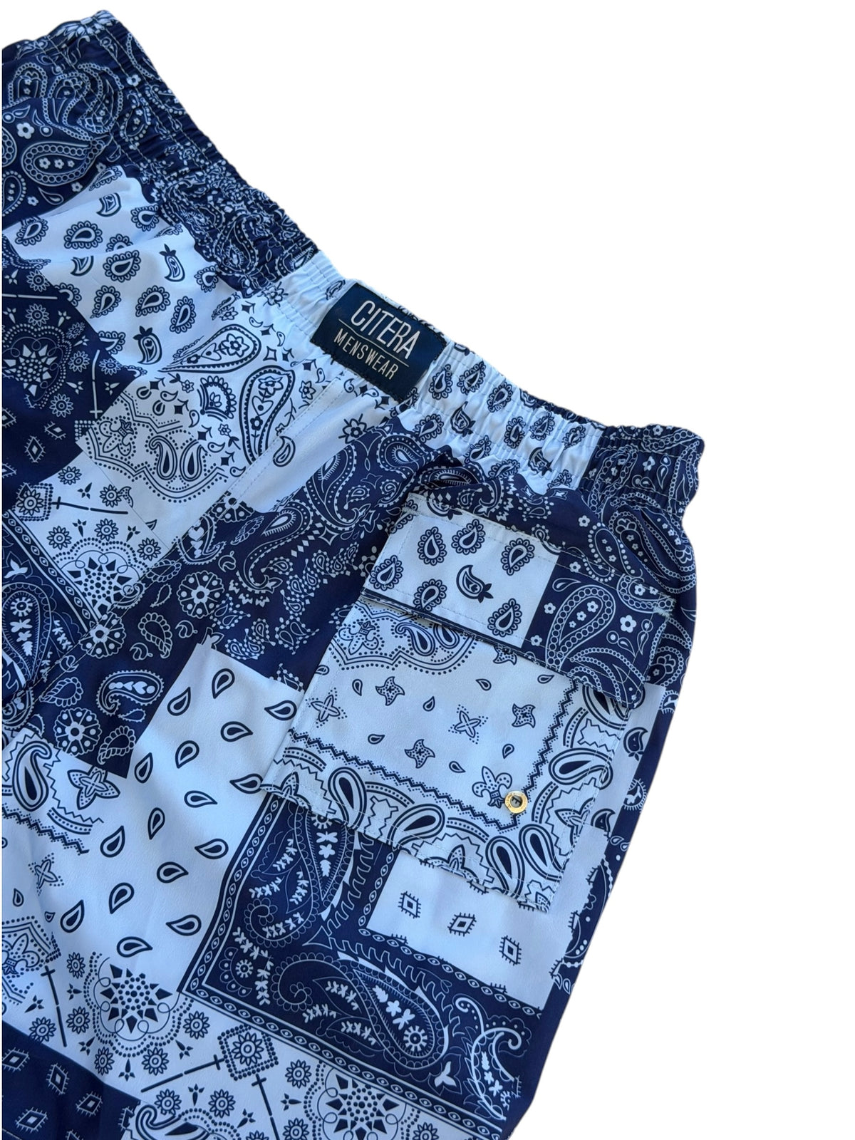 Short Blue Bandana