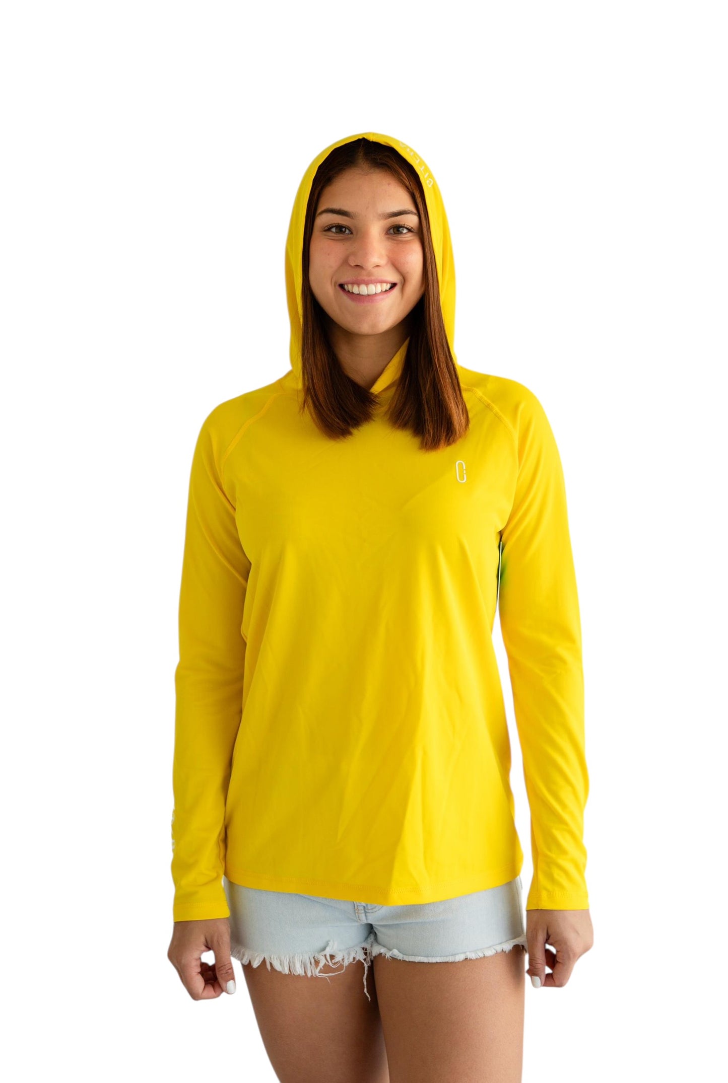 Franela UV Con Capucha Amarillo