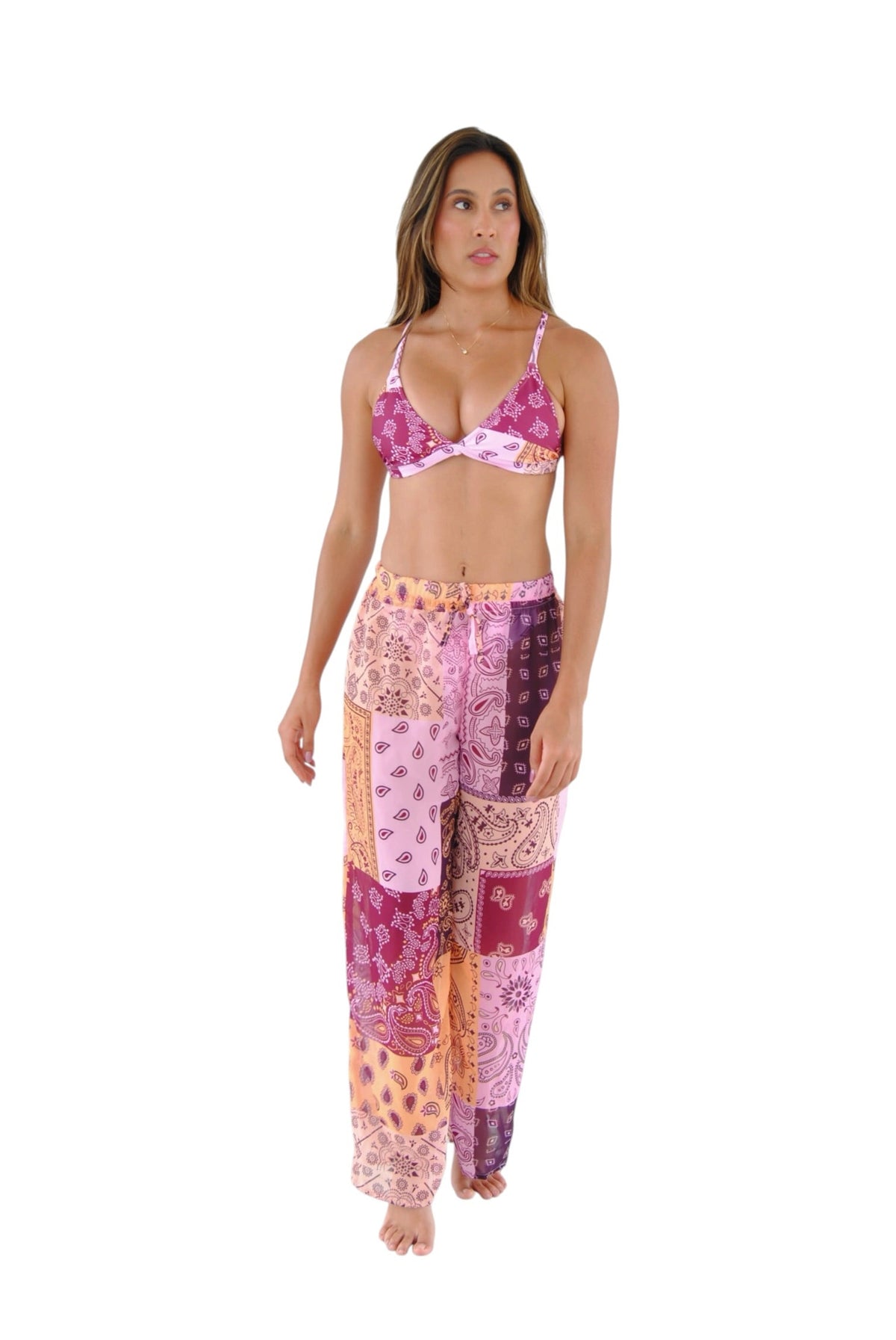Pants Pink Bandana