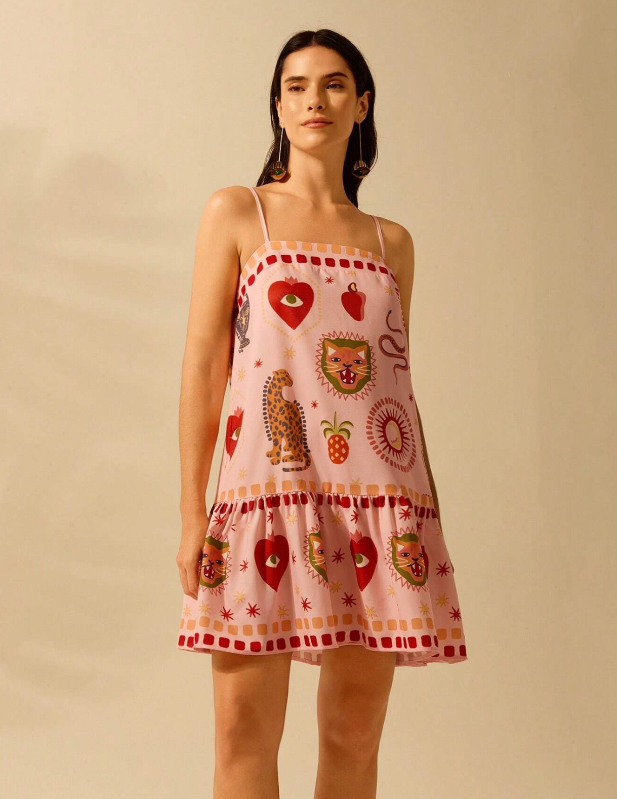 Vestido Rosado Figuras
