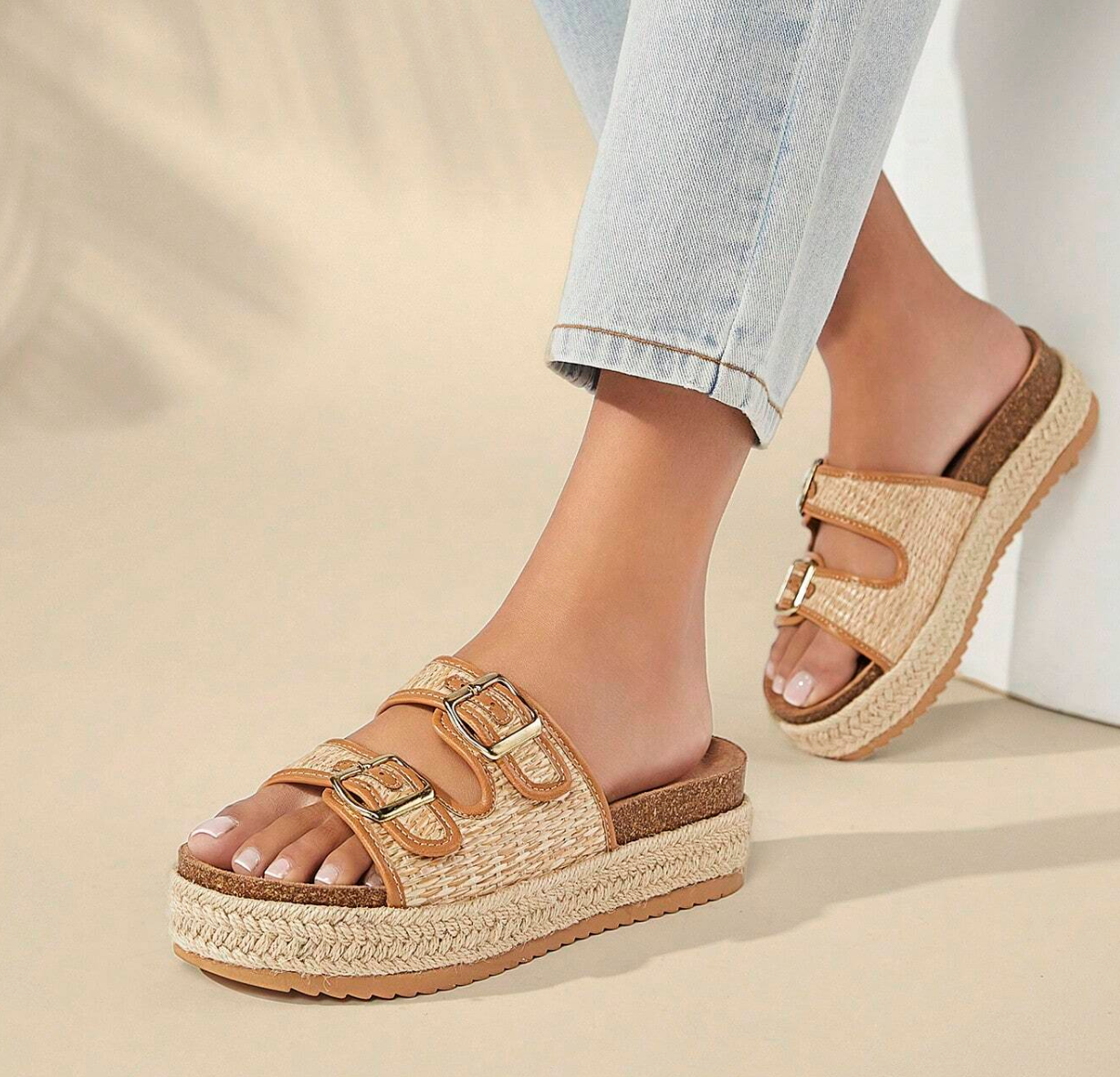 Sandalias Caqui
