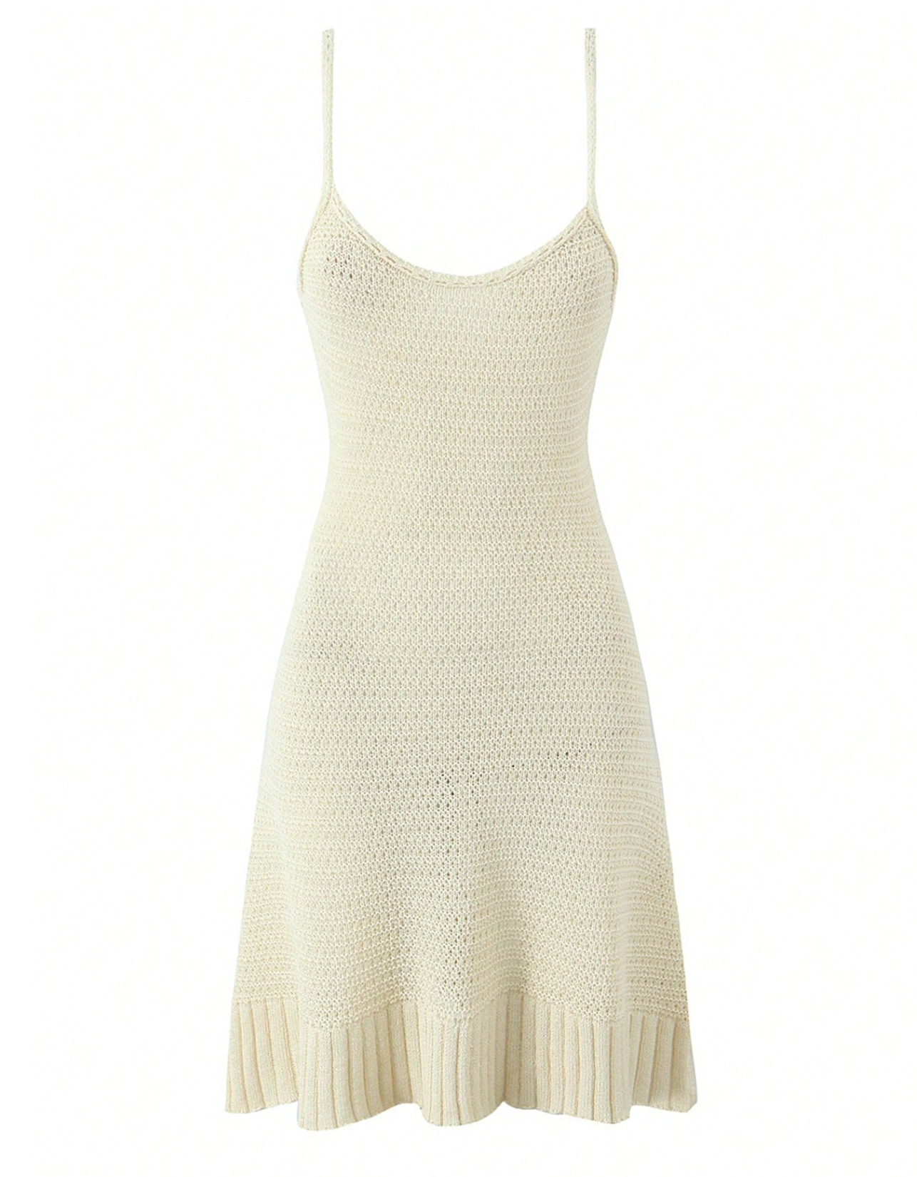 Vestido Tejido Beige