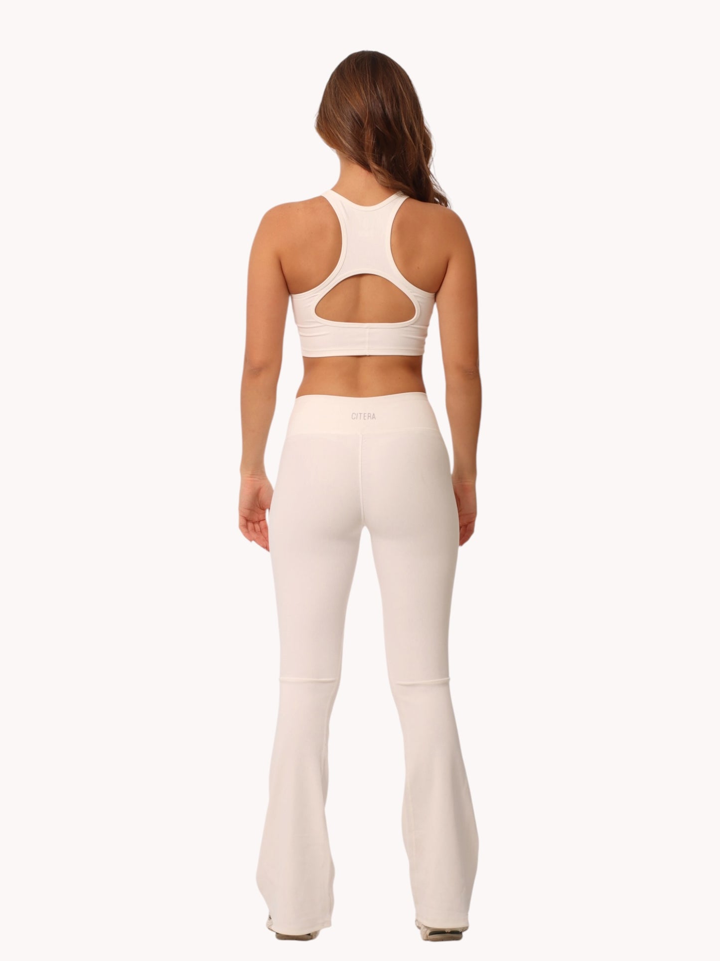 Set Bota Ancha Acanalado Blanco