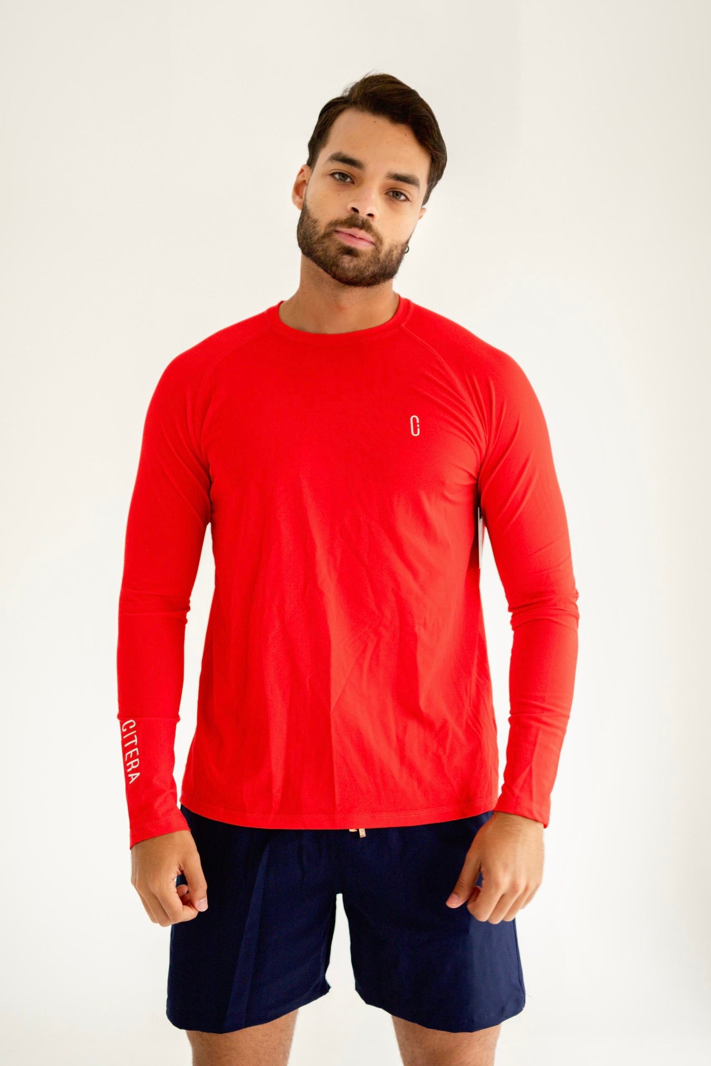 Franela UV Básica Rojo