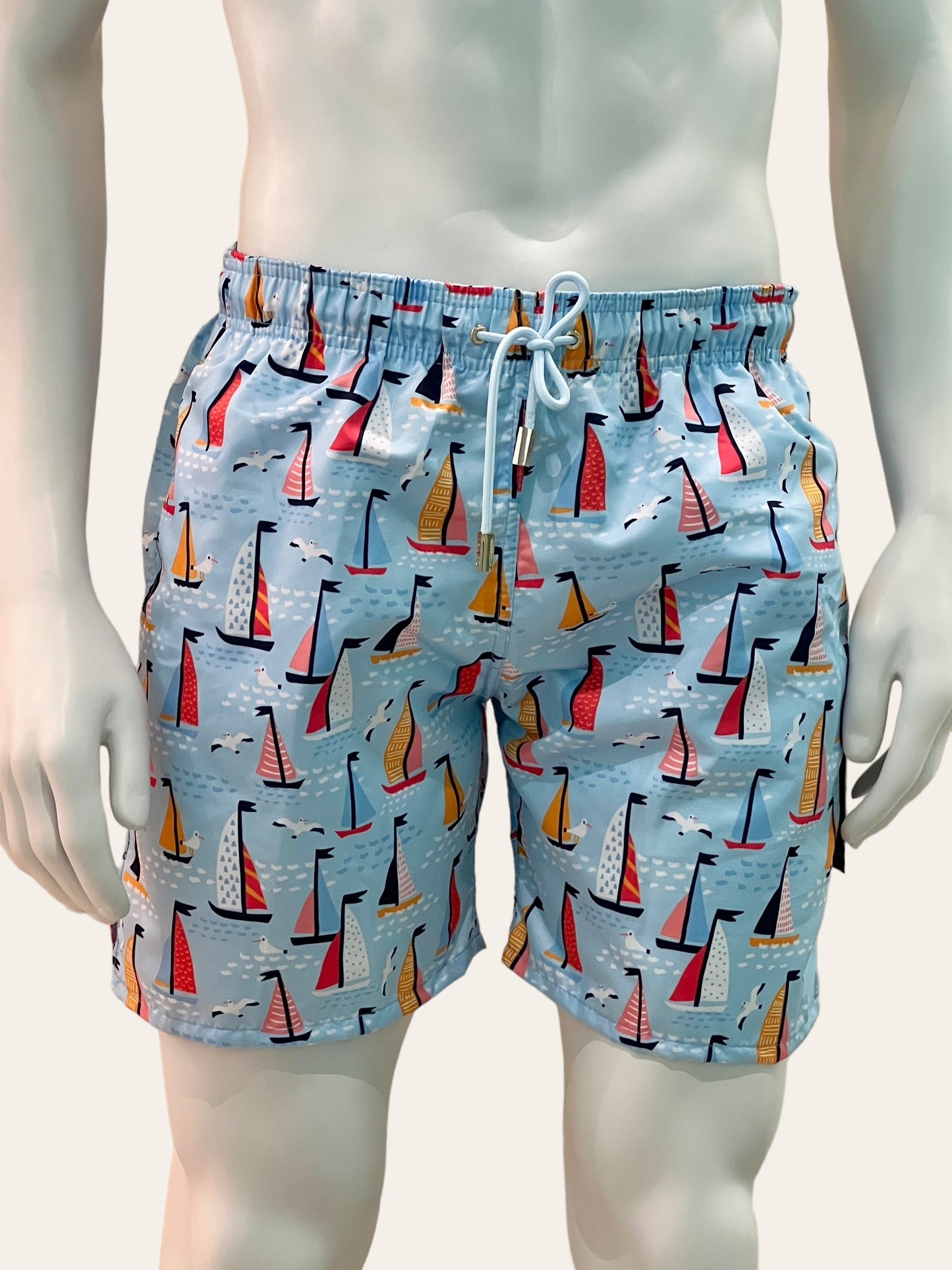 Short Blue Boats