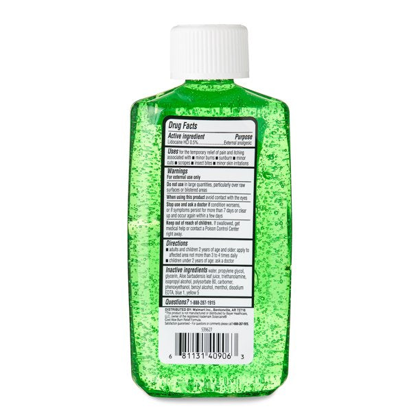Gel calmante de quemaduras Equate