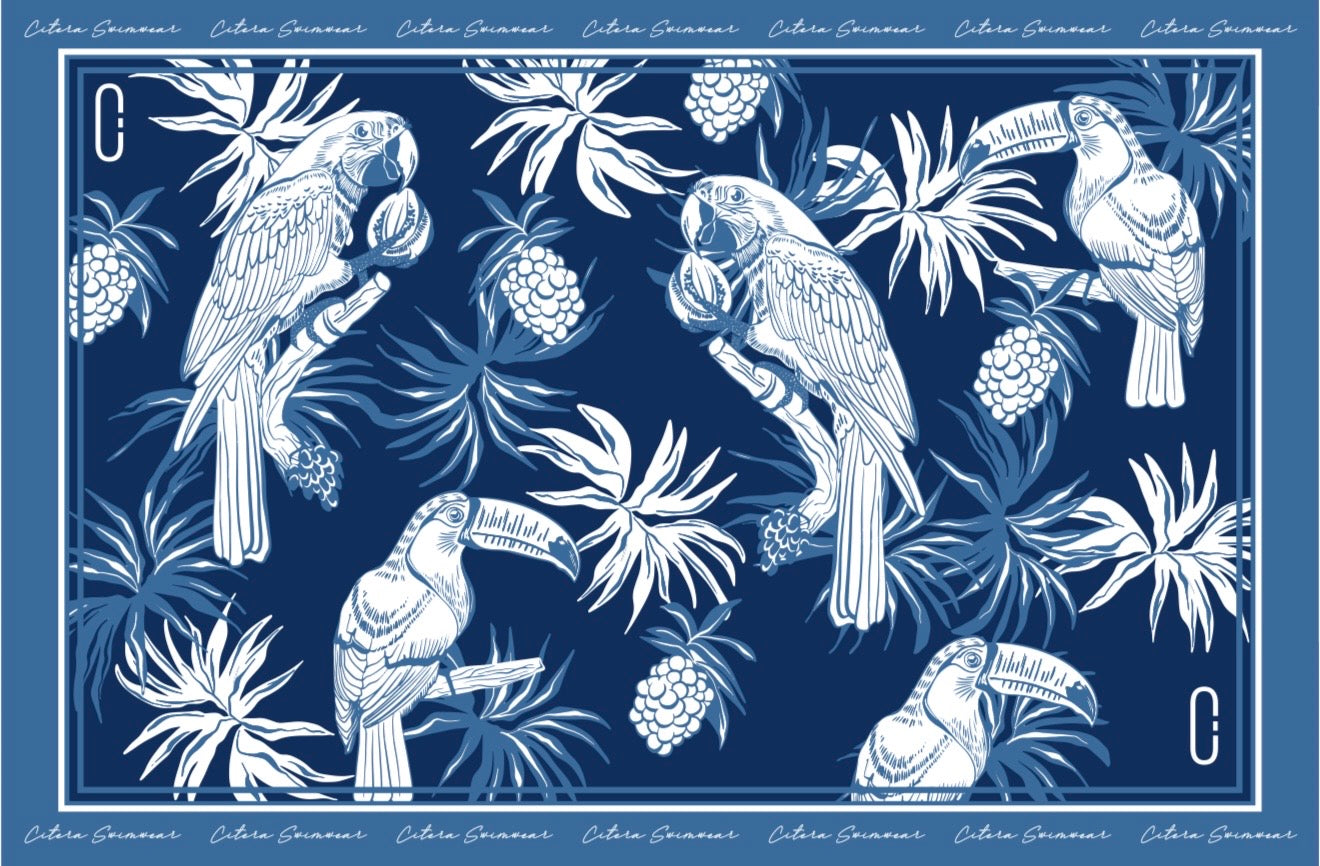 Pareo Match Tucan Blue