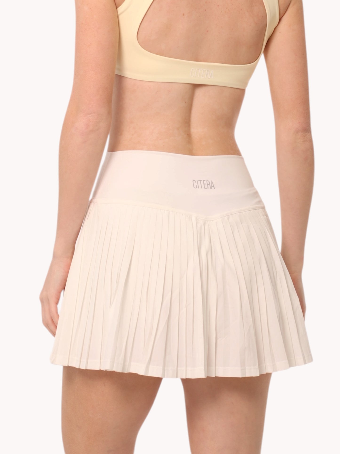 Falda Plisada Blanca
