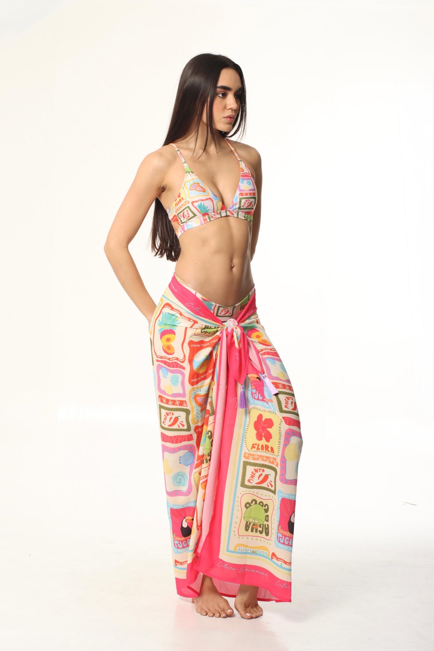 Pareo Match Tropical Doodle