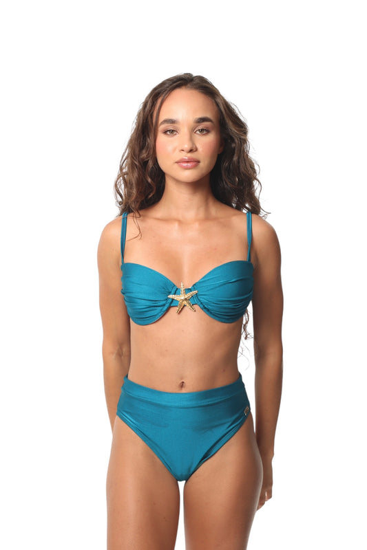 Aqua Panty Alta Turquesa