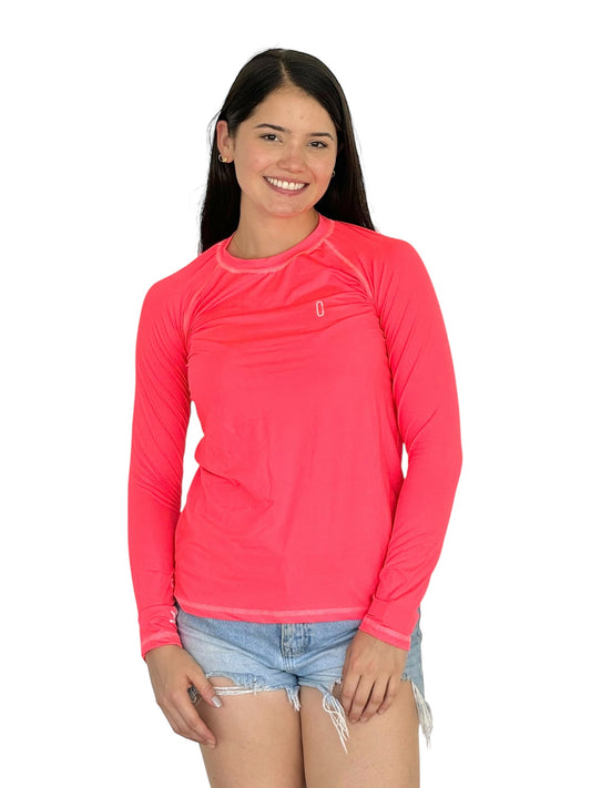 Franela UV Básica Coral