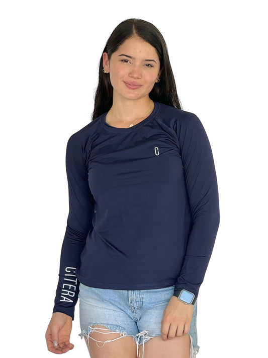 Franela UV Básica Azul Marino