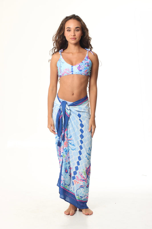 Pareo Match Coral Blue