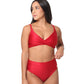 Lisboa Panty Alta Texturizado Rojo
