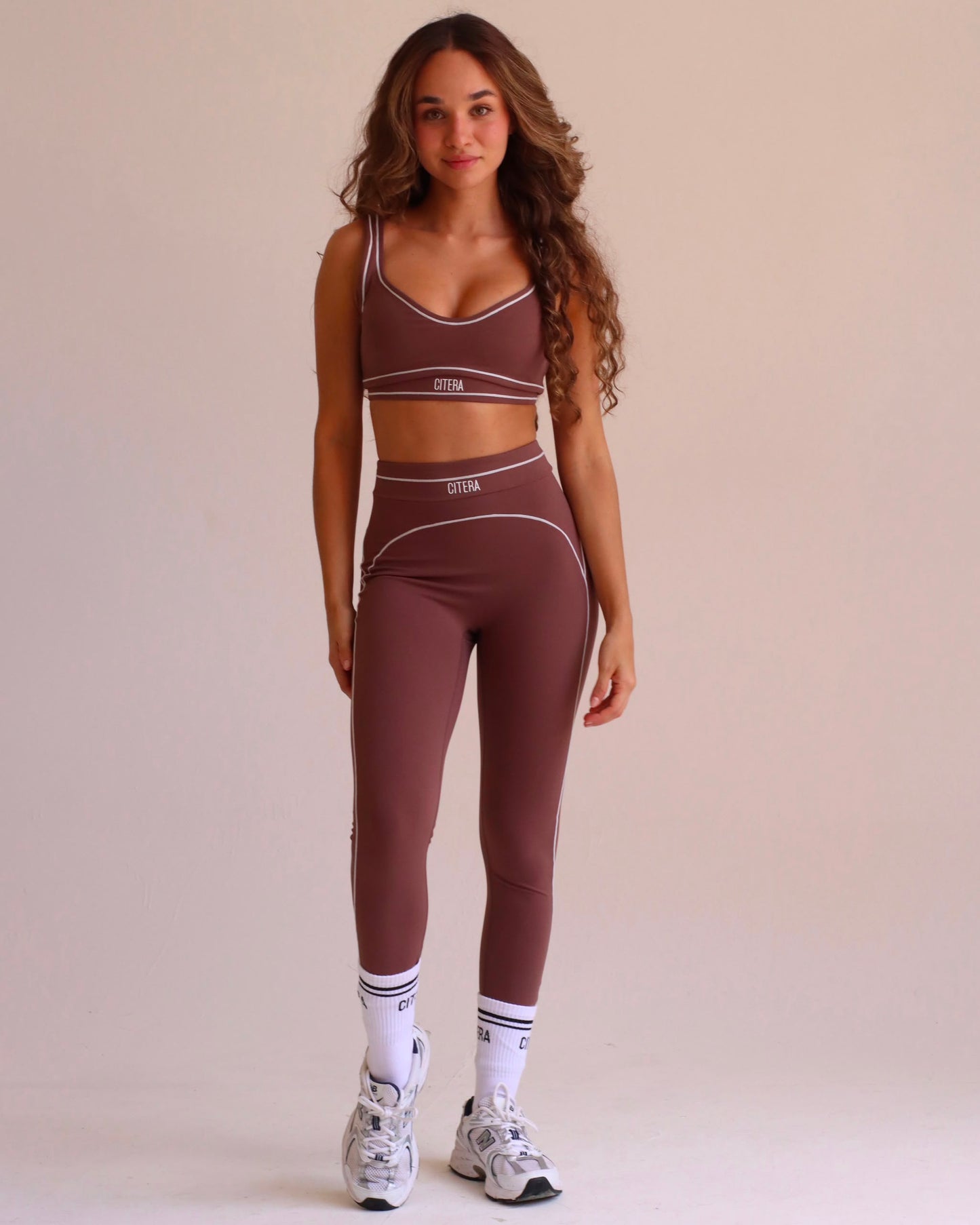 Set Leggings Marrón