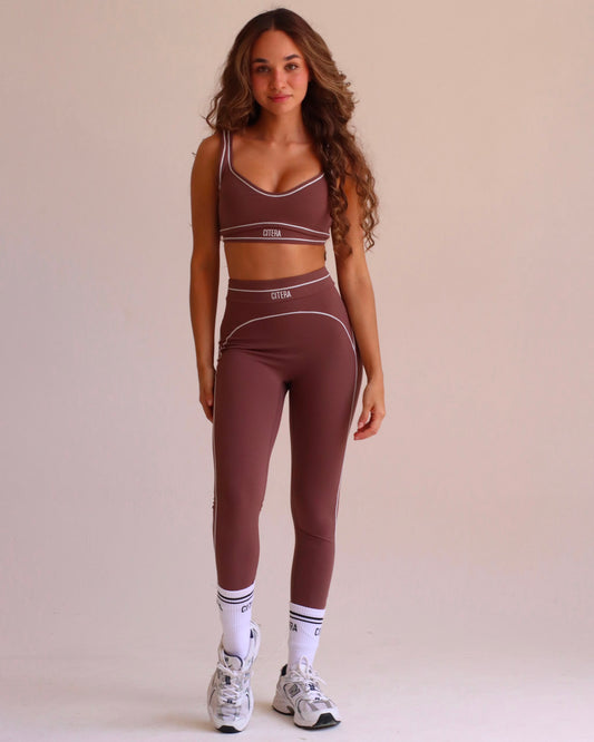 Set Leggings Marrón