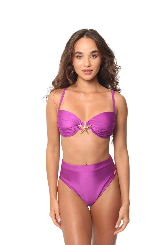 Aqua Panty Alta Morado