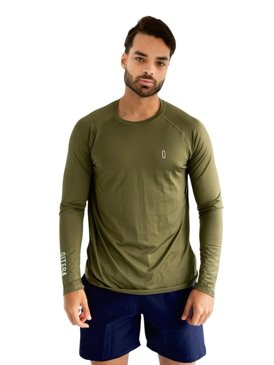 Franela UV Básica Verde