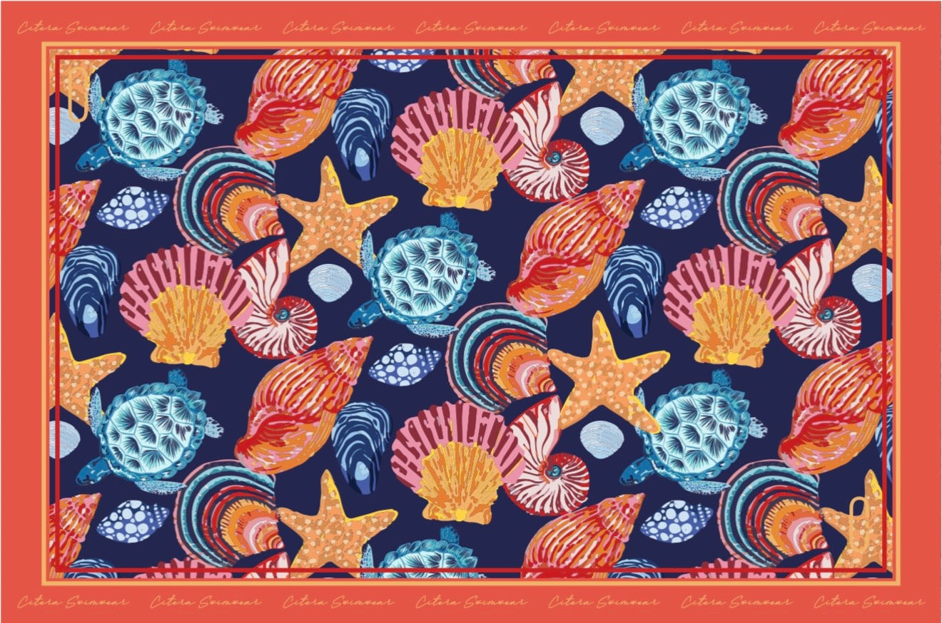 Pareo Match Tortugas Shell