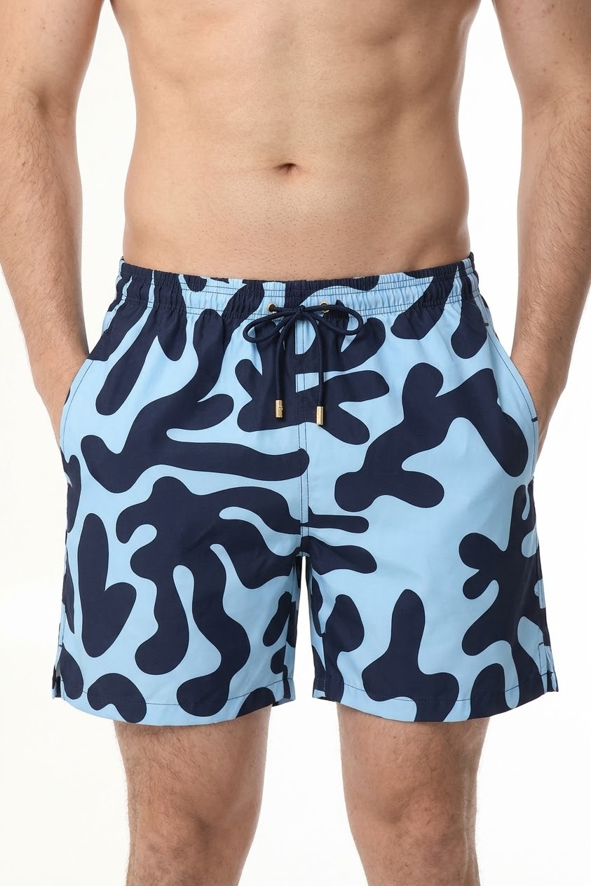 Short Algas Azules