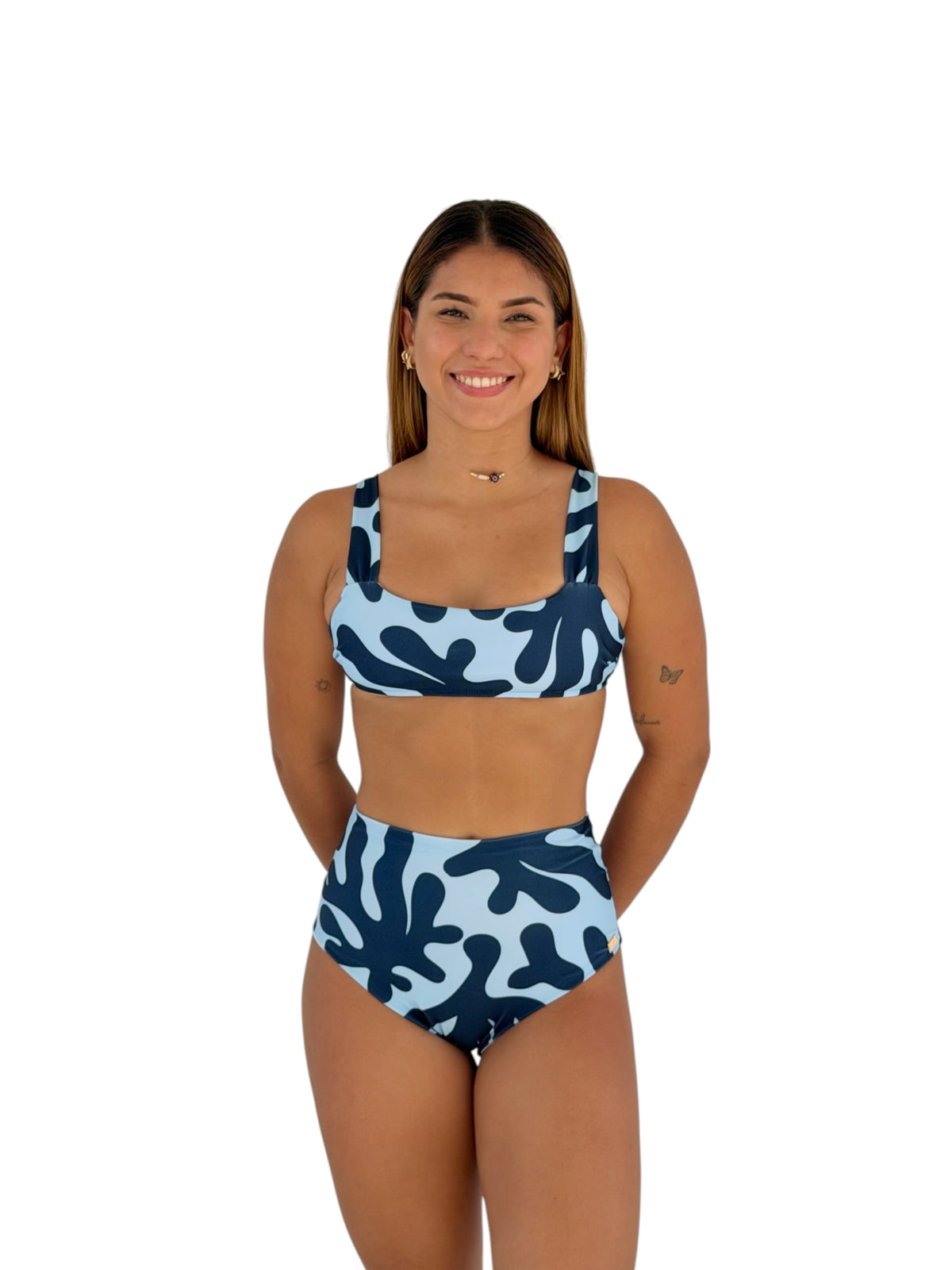 Hanna Panty Alta Algas Azules