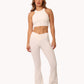 Set Bota Ancha Acanalado Blanco