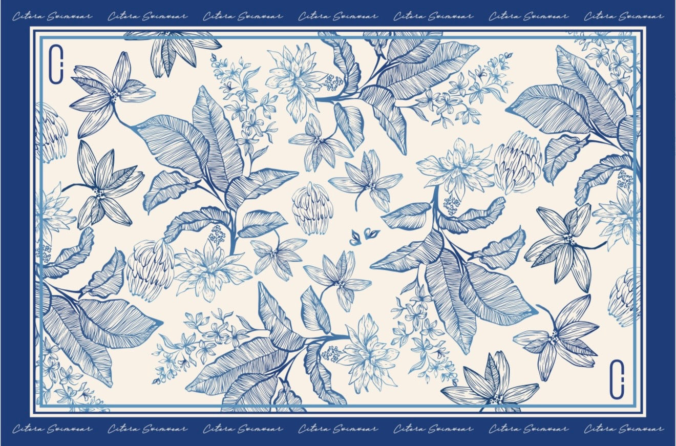 Pareo Match Blue Tropical