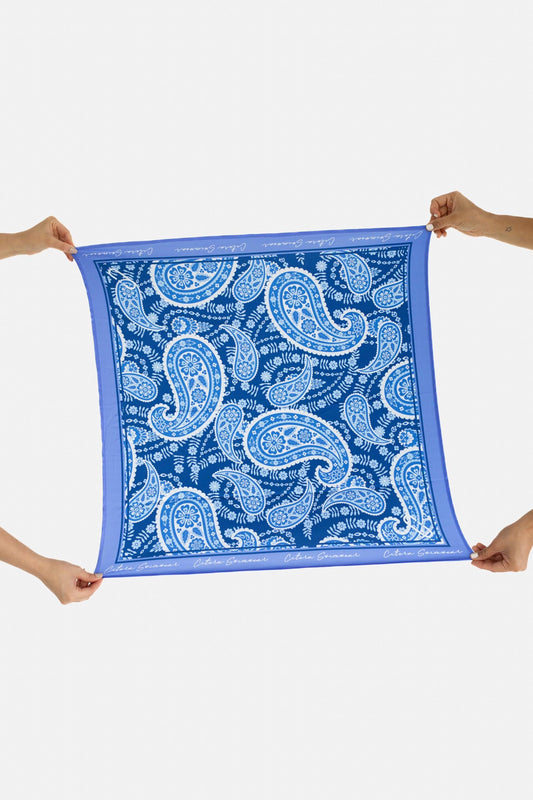 Bandana Match Blue Bacterias