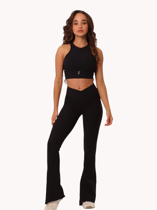 Set Bota Ancha Negro