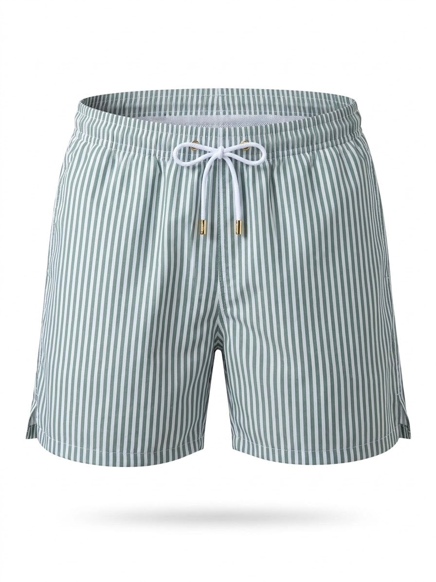 Short Green Stripes