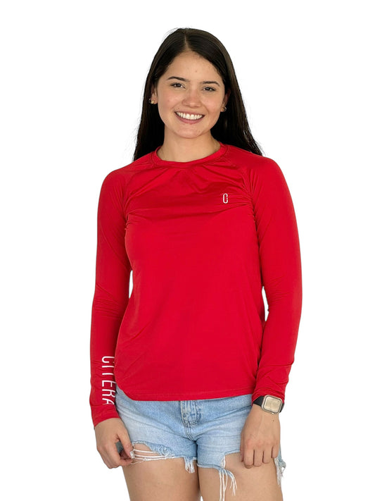 Franela UV Básica Roja