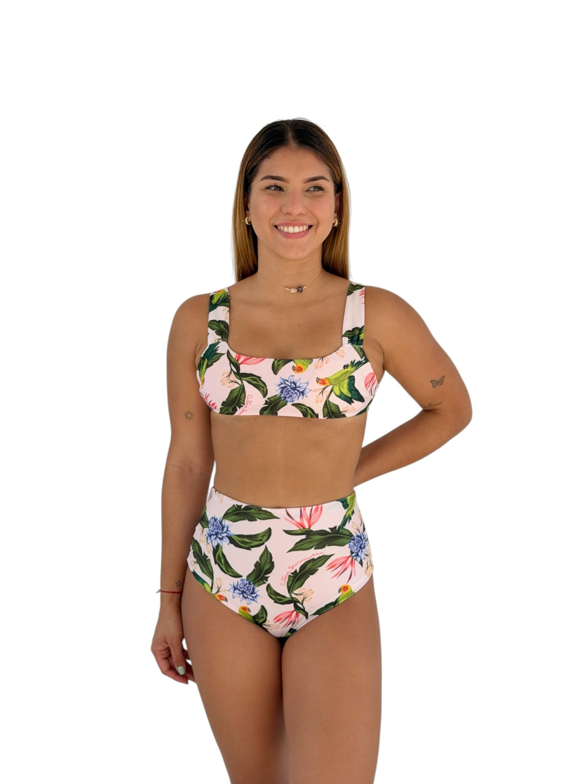Hanna Panty Alta Loros Tropicales