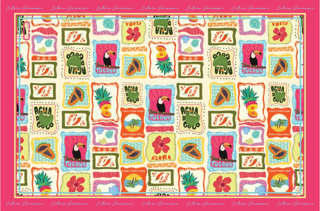 Pareo Match Tropical Doodle