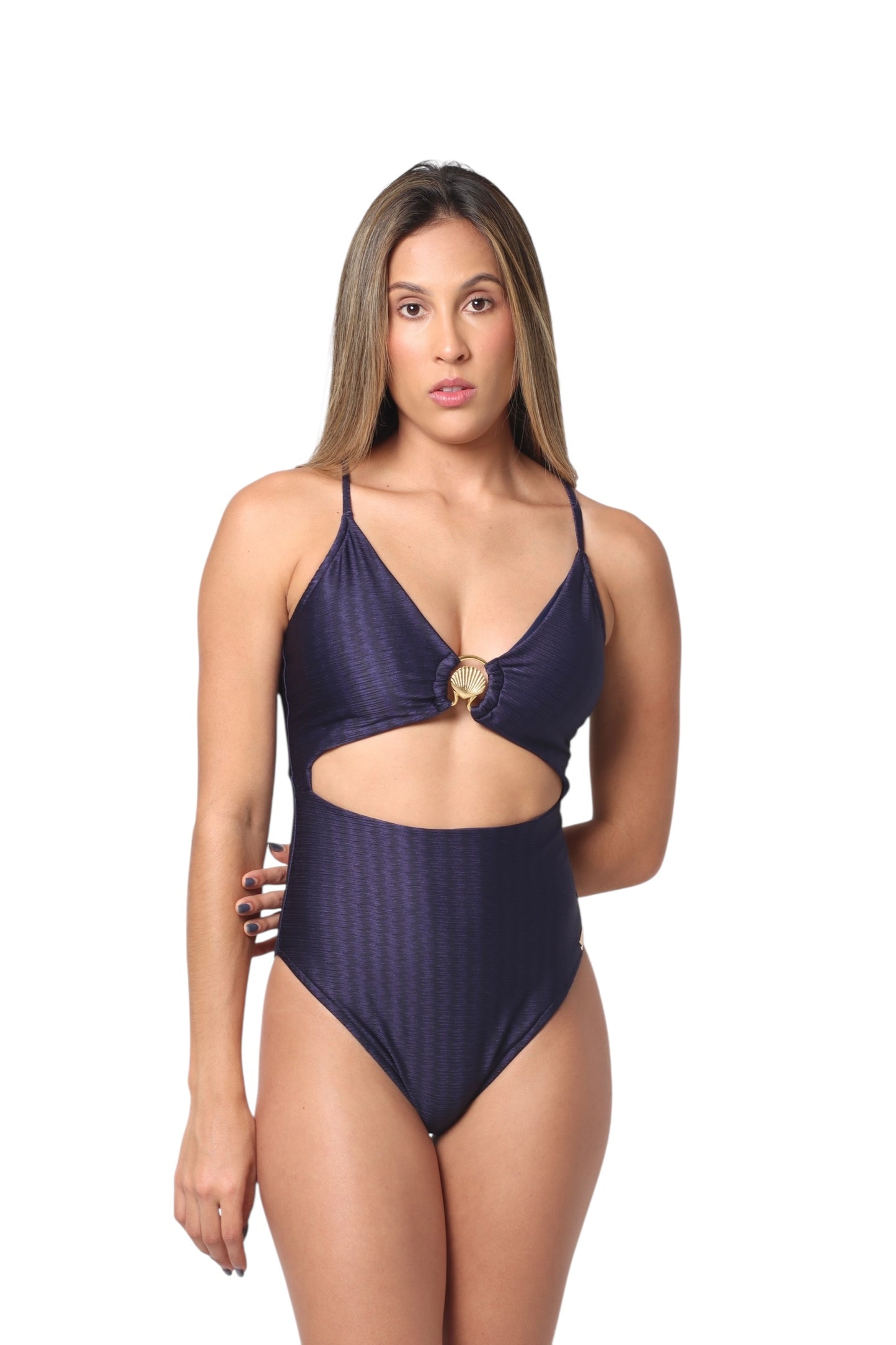Vicky Texturizado Azul Marino