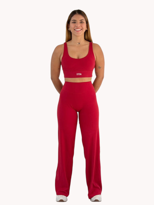 Set Bota Recta Rojo