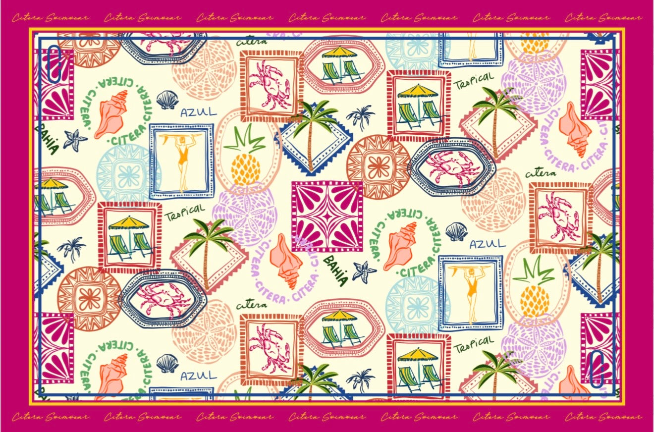 Pareo Match Stamps Tropical