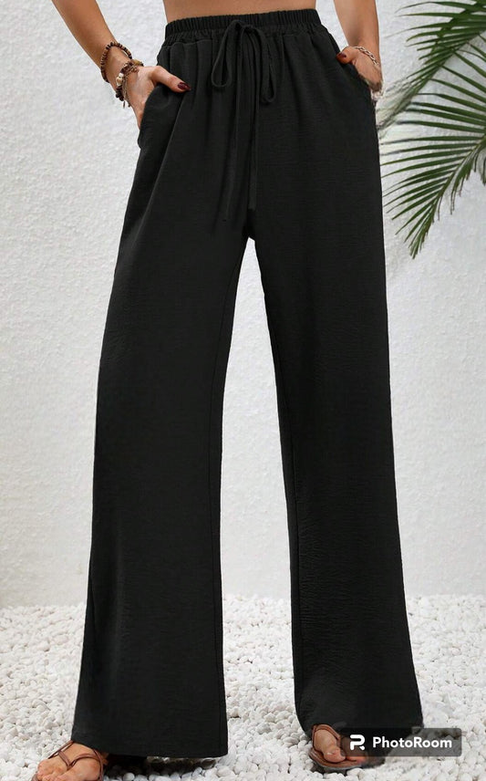 Pantalon Lino Negro