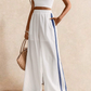 Pantalon Blanco Ojo Azul