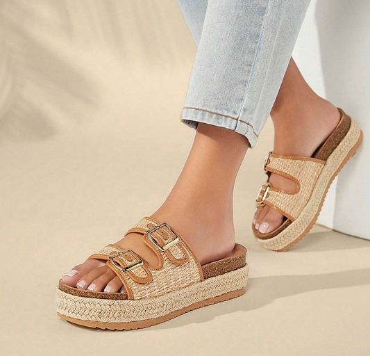 Sandalias Caqui