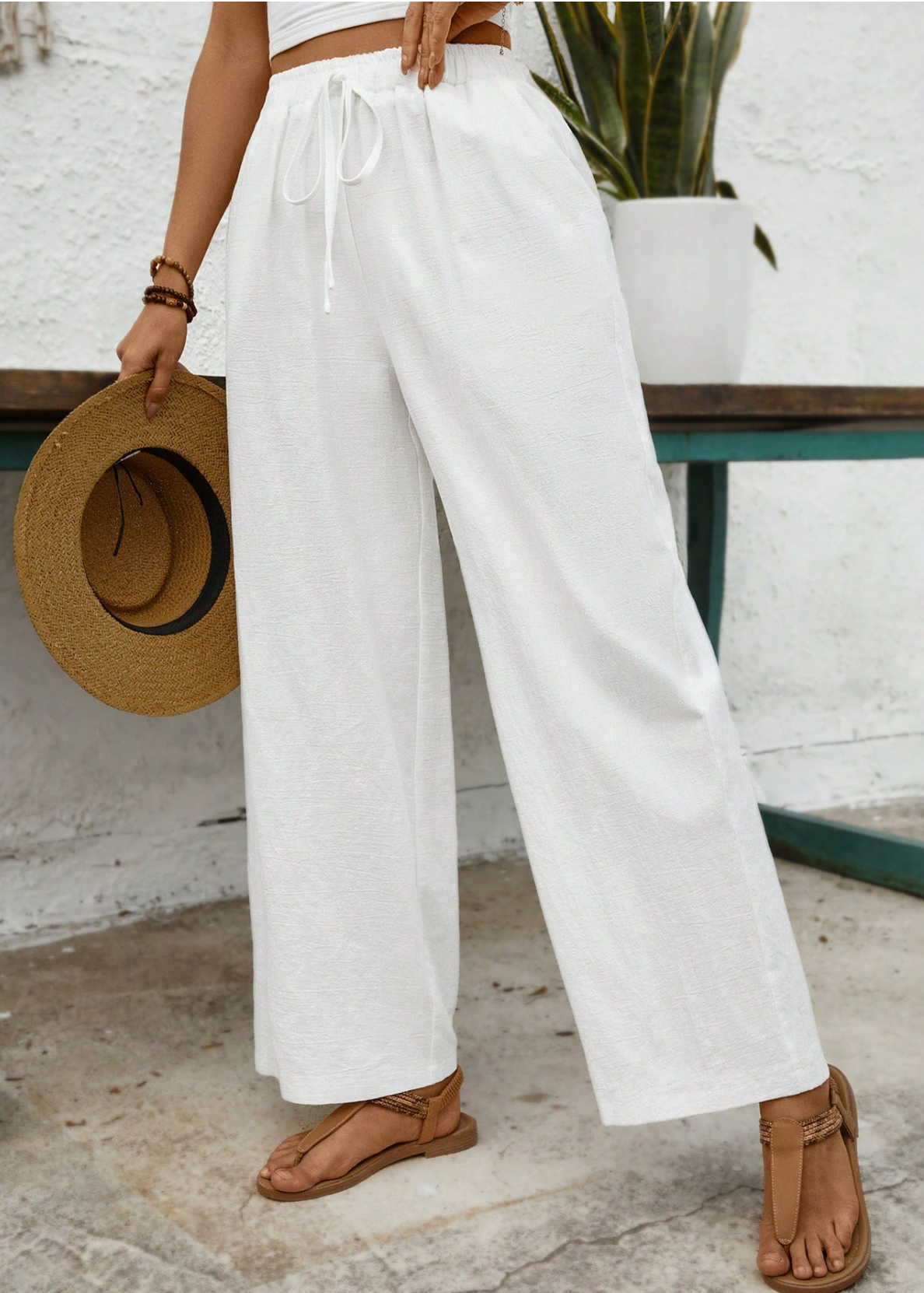 Pantalon Blanco