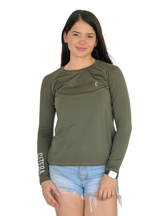 Franela UV Básica Verde