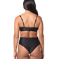 Lisboa Panty Alta Texturizado Negro