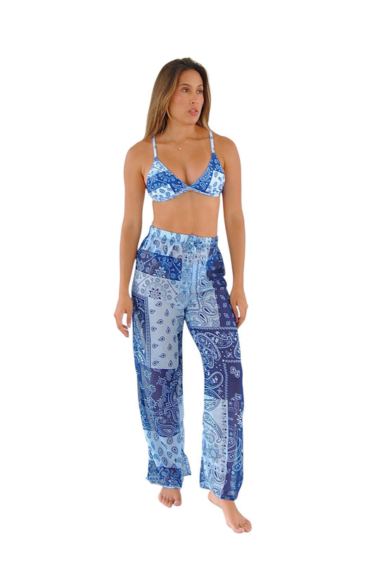 Pants Blue Bandana