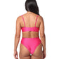 Lisboa Panty Alta Texturizado Fucsia