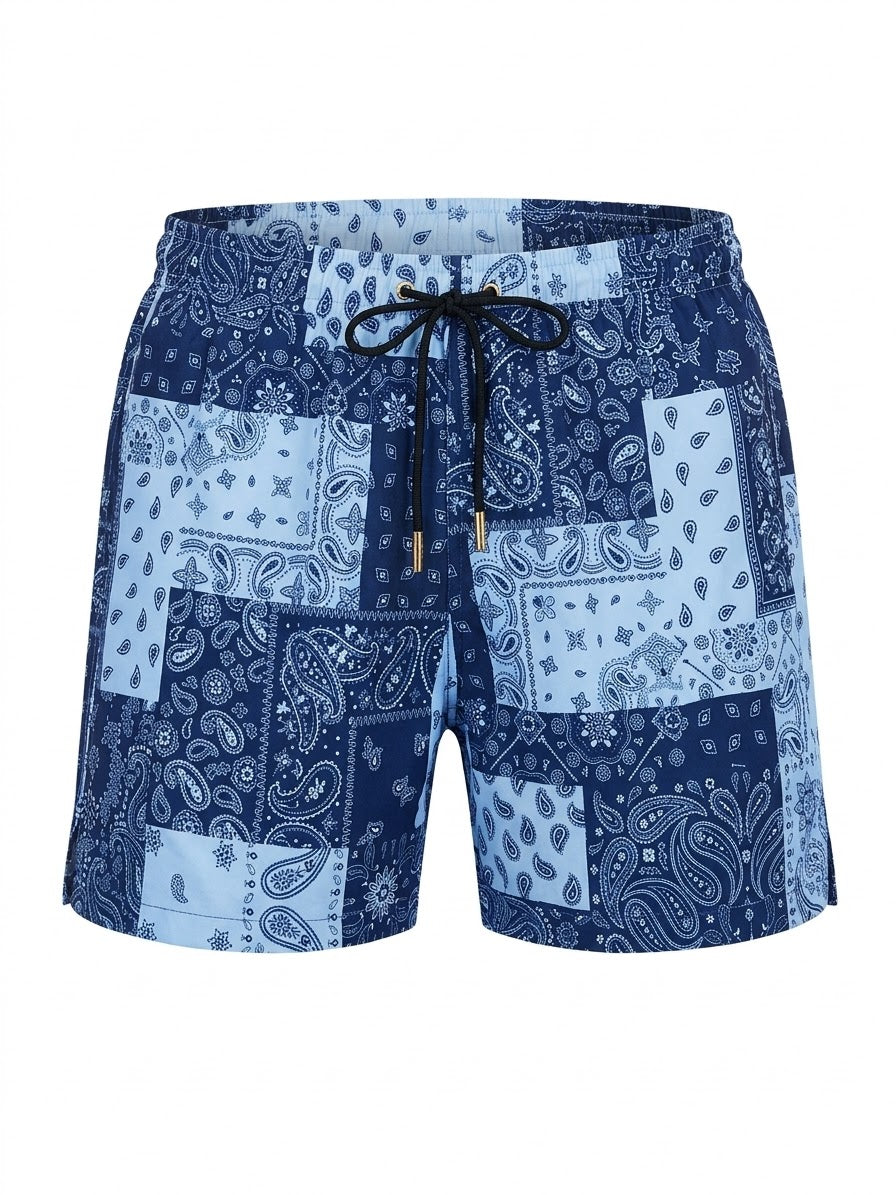 Short Blue Bandana