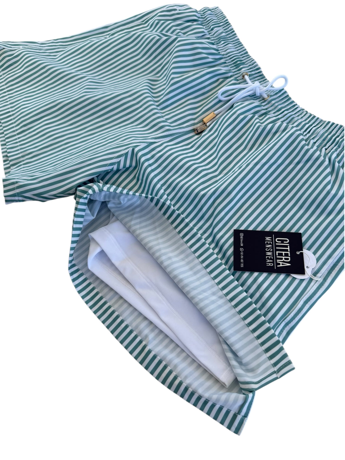 Short Green Stripes